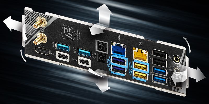 Flexible Integrated I/O Shield